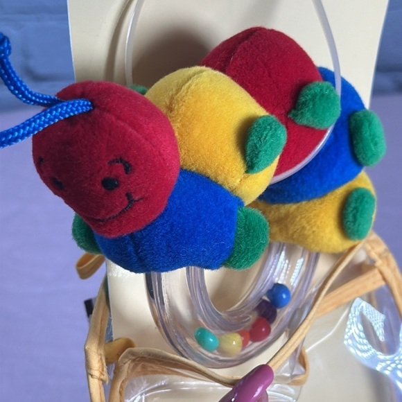Manhattan Baby Colorful Caterpillar Ring Rattle Sensory toy NEW NWT - Picture 9 of 11